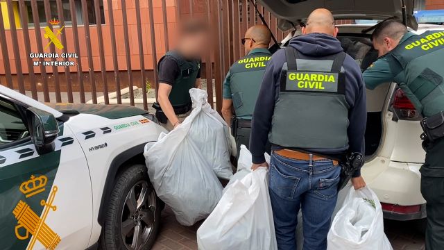La Guardia Civil desmantela un grupo criminal dedicado al tráfico de marihuana
