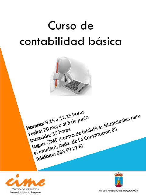 Abierto el plazo de inscripción para los cursos de 'contabilidad básica' y 'aplicador de fitosanitarios  cualificado'