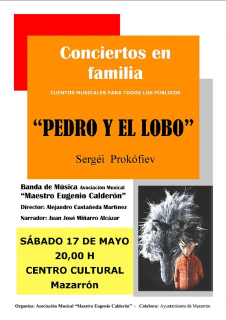 Este sábado 17 de mayo la ´Maestro Eugenio Calderón´ pone en escena el cuento musical ´Pedro y el lobo´