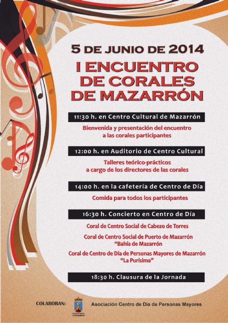 Este jueves 5 de junio se celebra el I Encuentro de Corales de Mazarrón