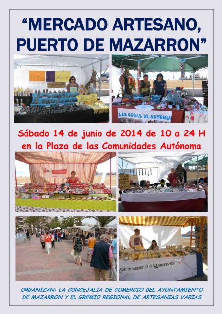 El ´mercado artesano de Puerto de Mazarrón´ estrena horario de verano