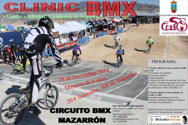 El Complejo Deportivo alberga una prueba ciclista clinic BMX