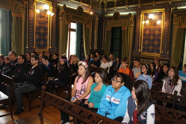 Los jóvenes de Mazarrón muestran su rechazo a la violencia de género