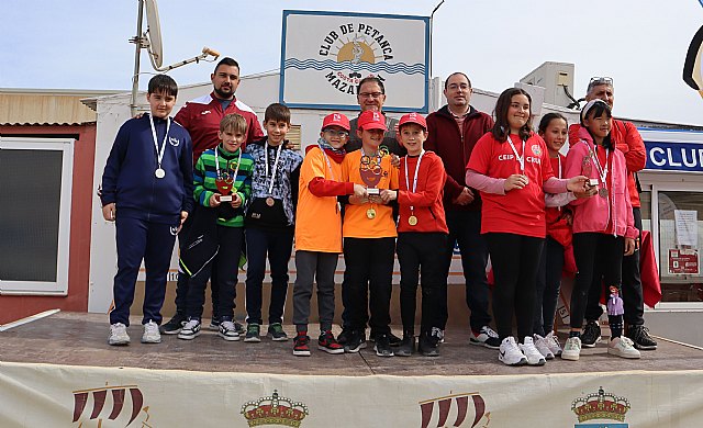 Clasificación final regional de petanca Mazarrón 25 de febrero de 2023