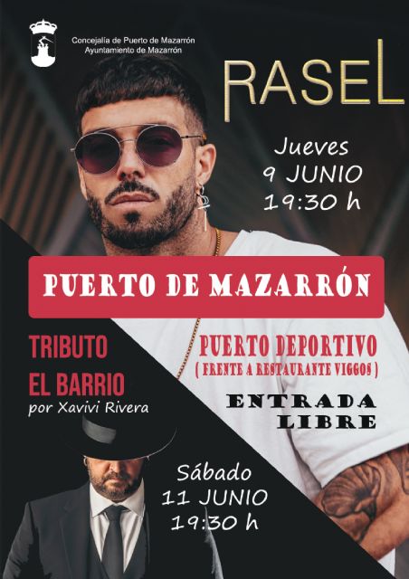 Conciertos en el Puerto de Mazarrón para el próximo puente de la Región