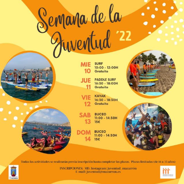 Mazarrón celebrará la semana de la juventud