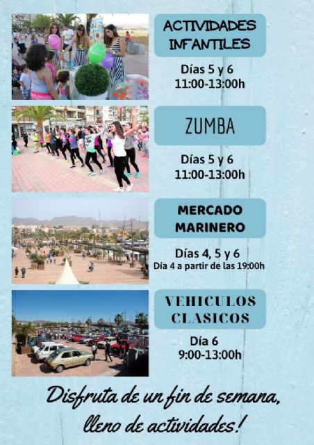 Mercado marinero, actividades infantiles, vehículos clásicos y zumba para este fin de semana en el Puerto