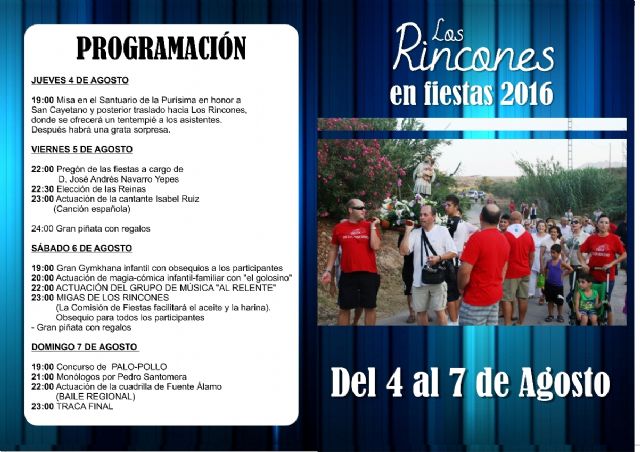 Los Rincones celebra sus fiestas en honor a San Cayetano