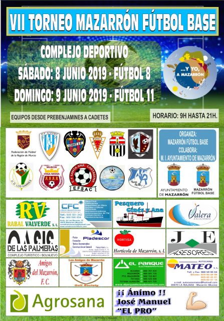 Más de 30 equipos compiten este fin de semana en el VII Torneo de Fútbol Base de Mazarrón