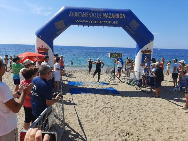 Las aguas de Bolnuevo acogen a la Copa de España de Natación en aguas abiertas 'Seaman Costa Cálida'