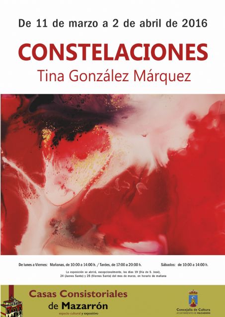 Tina González expone en Casas Consistoriales del 11 de marzo al 2 de abril