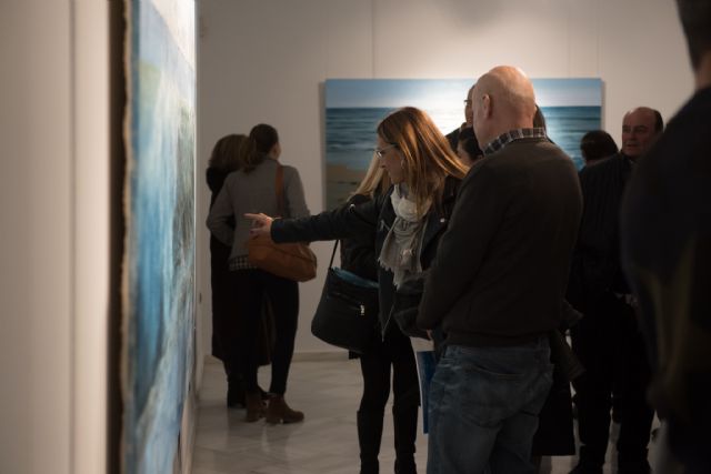 Cristóbal Pérez García ofrece una visita guiada a su exposición 'Mazarrón, el mar y yo'