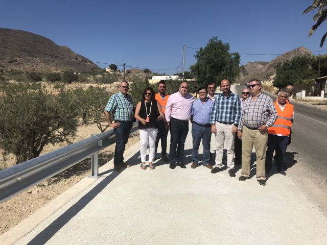 La Comunidad refuerza la seguridad de la carretera que comunica Canteras con el Puerto de Mazarrón