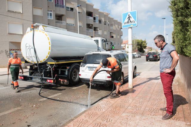 Limpieza de imbornales y canalizaciones para prevenir inundaciones.