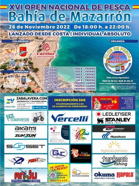 XVI open nacional de pesca Bahía de Mazarrón