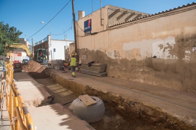 Ultiman las obras de mejora de la red de saneamiento en Mazarrón y Puerto