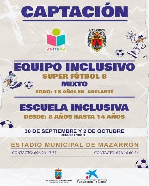 Mazarrón apuesta por la inclusión deportiva con el equipo Super Fútbol 8