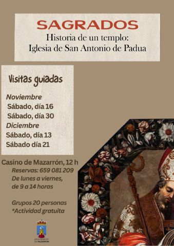 Cultura organiza cuatro visitas guiadas a la exposición ´SAGRADOS, Historia de un templo´