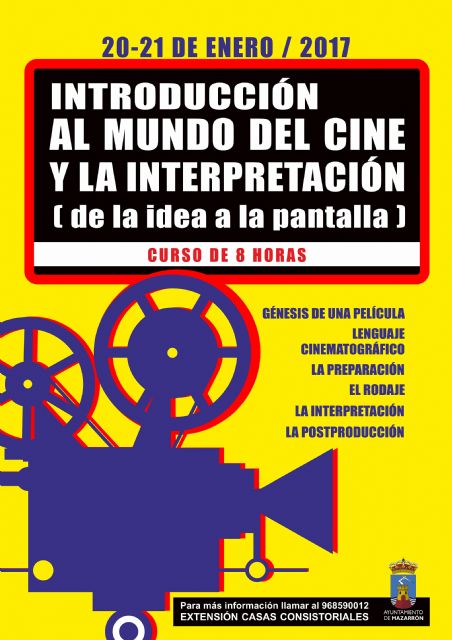 Cubiertas todas las plazas del taller de cine que impartirá Benito Rabal a partir del viernes