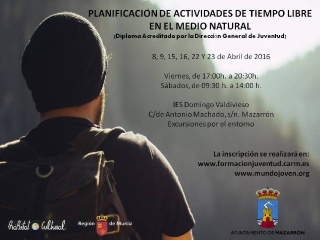 Últimas plazas para el curso de planificación de ocio de la concejalía de juventud