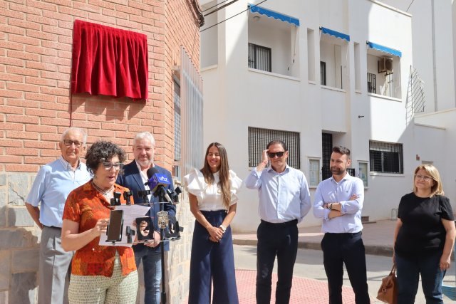 Inauguración de la Calle Conchita Sánchez Lorente en Puerto de Mazarrón