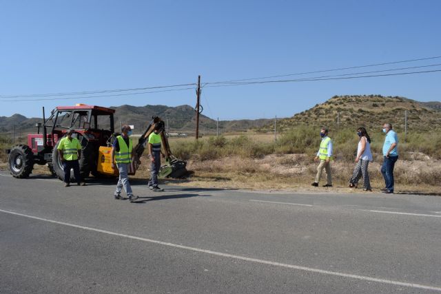 Mejoran la visibilidad de todas las carreteras regionales que discurren por Mazarrón