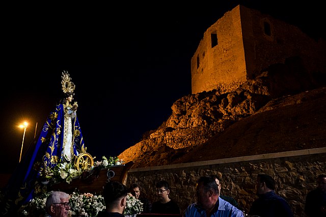 La Purísima de Bolnuevo procesiona por el casco histórico de Mazarrón en el Día del Milagro