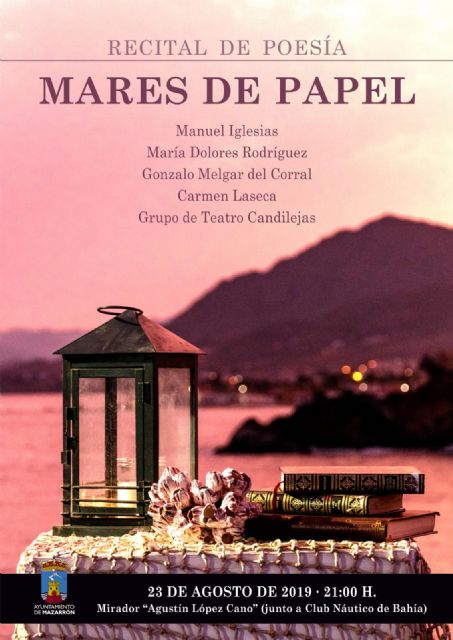 Este viernes los ´Mares de papel´ volverán a inundar de poesía la Bahía de Mazarrón