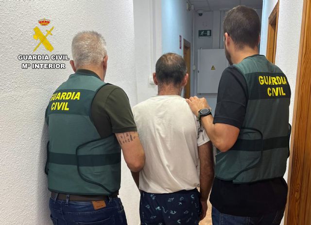 La Guardia Civil detiene en Mazarrón a un experimentado delincuente dedicado a cometer robos