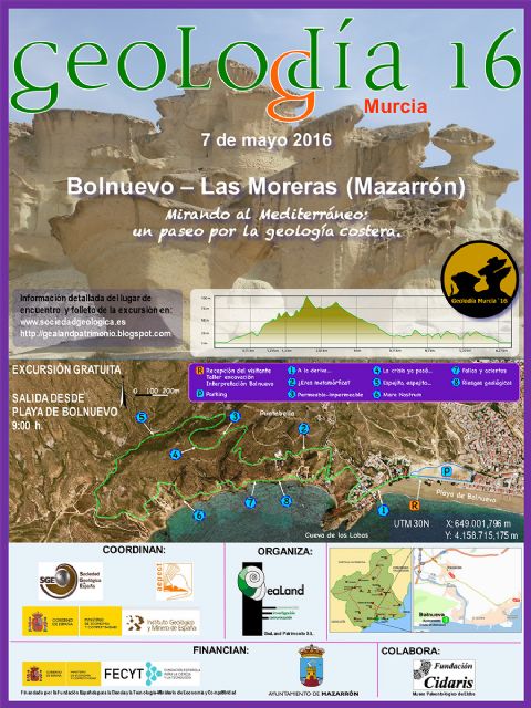 Mazarrón será sede regional del geolodía el próximo 7 de mayo