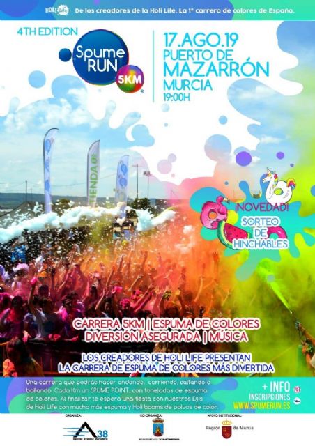 La spume run regresa a Mazarrón para llenar el puerto de colorido y diversión