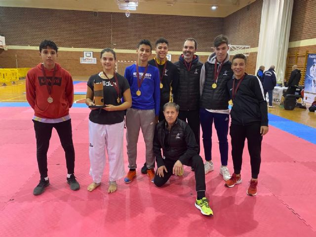 El Club Taekwondo Mazarrón obtiene 7 medallas en el campeonato regional de Torre Pacheco