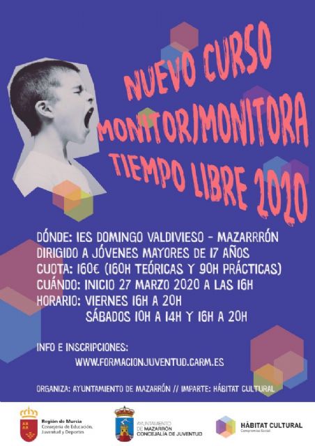 Juventud ofrece un curso de teatro creativo y otro de monitor de ocio y tiempo libre