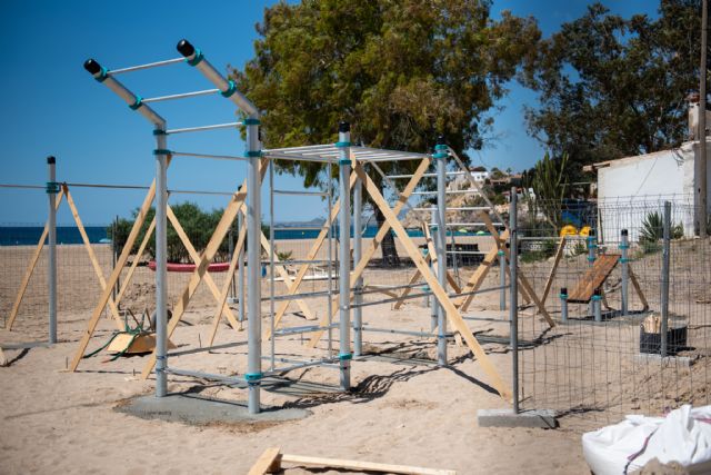 Bolnuevo tendrá la primera playa de la región con instalaciones deportivas de calistenia