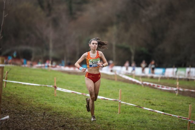 La mazarronera Marta Navarro Caballero en el ‘Campeonato de España de campo a través’