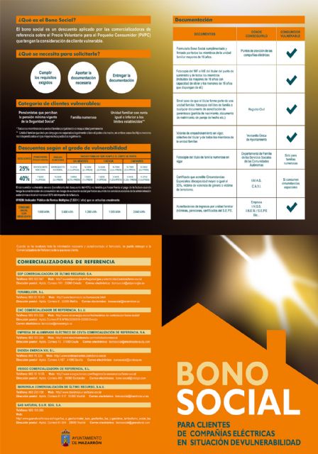 Consumo recuerda cómo solicitar el bono social que aplican las compañías energéticas